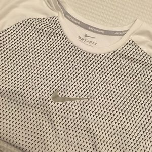 Black & White Men’s Nike Running Dri-Fit Shirt